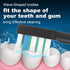 3 Pack Toothbrush Replacement Heads Compatible with WaterPik Sonic Fusion 2.0, FitMount Flossing Brush Head for SF-01