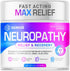 Genius Neuropathy Nerve Relief Cream - Maximum Strength for Foot, Hands, Legs, Toes - 4oz
