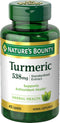 Nature's Bounty Turmeric Pills 538mg - Herbal Health Supplement, Antioxidant Health, 45 Capsules