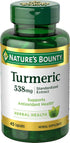 Nature's Bounty Turmeric Pills 538mg - Herbal Health Supplement, Antioxidant Health, 45 Capsules