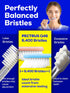 Soft Toothbrush Pack, 10 Count - Advanced Quad-fine Bristles Technology, Tapered Bristles for Sensitive Teeth, Gums &
