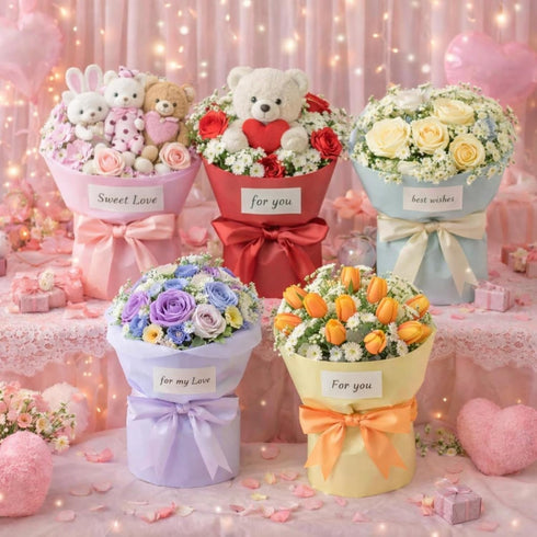 Weekgrat 40 Package 11.8 19.7 Inches Pcs Round Bouquet Shaping Cardboard Flower Wrapping Paper Stabilizer Bouquet