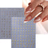 Retro Letters Nail Stickers, 8 Sheets Old English Letter Nail Design Decals for Women DIY Manicure