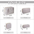 Waterproof Large Makeup Bag Pouch, Checkered Nylon Toiletry Storage Bag for Women, Big Organizer for Sport Work