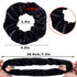 Whaline 12 Pieces Velvet Hair Scrunchies, Soft Elastics Hair Ties (Black)