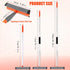 Window Squeegee for Home, 2 in 1 Cleaning Tool with Extension Pole for Shower, Car, Mirror, and Glass
