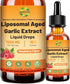 JUIWEFKK Aged Garlic Extract Liquid Drop 500 mg per Serving, 15:1 Extract, Odorless,