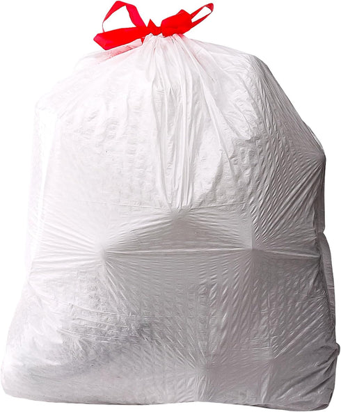 Amazon Basics Flextra Tall Kitchen Drawstring Trash Bags, 13 Gallon, 120 Count, 10% Post Consumer Recycled