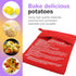 ZeriLion 2 Pack Yummy Microwave Potato Bags for Baking Potatoes - Reusable Microwave Cooker for Fast Perfectly Cooked