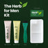 Herb For Men Mustache & Beard Dye, PPD & Ammonia Free, Vegan Natural Ingredients, Soft Black, 1 Pack
