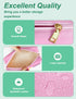 Preppy Makeup Bag, Synthetic Leather Patch Cosmetic Bag with SKIN Chenille Letter for Skincare, Gift for Girlfriend or Wife, Present for Girls, Daughter and Mum (Pink)