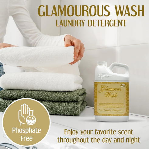 TYLER CANDLE COMPANY 16 Oz (Pack 1) Tyler ENTITLED Glamorous Fine Laundry Detergent, Fl of w/Dryer Sachet Pouch x