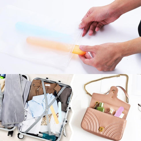 20PCS Portable Toothbrush Case Set - Breathable Holder, Dust-proof Storage, Mixed Color for Daily and Travel Use