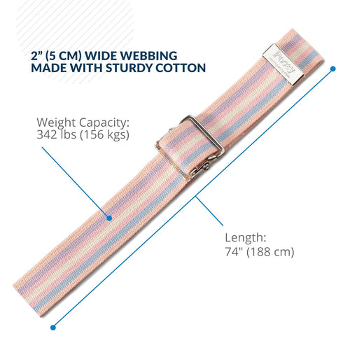 TIDI Posey Gait Belt, Long 74”, Pastel – Medical Supplies for Nurses, Physical Therapy & Home Care (6531L)