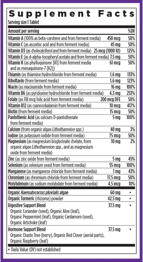 New Chapter Women's Multivitamin 50 Plus for Cellular Energy, Heart & Immune Support, 20+ Nutrients, 48 Count