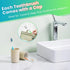 30 Pack Bulk Toothbrushes with Covers, Individually Wrapped Disposable Tooth Brush Pack for Adults & Kids, Medium Soft