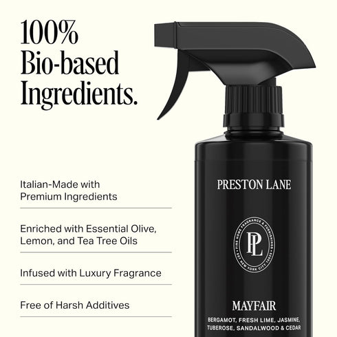 Preston Lane Luxury All-Purpose Cleaner, Mayfair Scent | Bio-Based Multi-Surface Spray | Streak-Free Finish, Lifts