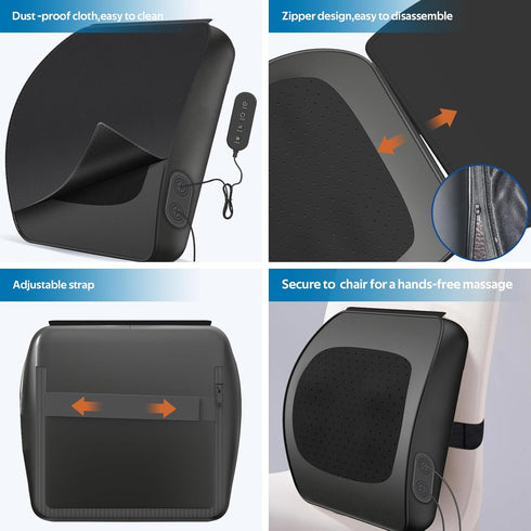 Back Massager with Heat, Shiatsu Neck and Back Massager Pillow for Deep Tissue Muscle Relief, for Women and Men