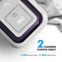 Ultrasonic Retainer Cleaner Machine - 2 Digital Timer, U-V Dental Cleaning Pod, 180ml Portable Denture Cleaner, 42kHz