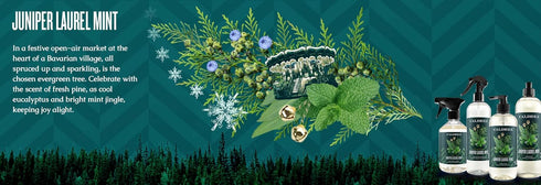 Caldrea Multi-Surface Countertop Spray Cleaner: Juniper Laurel Mint Scent, 16 oz, Made with Vegetable Protein Extract