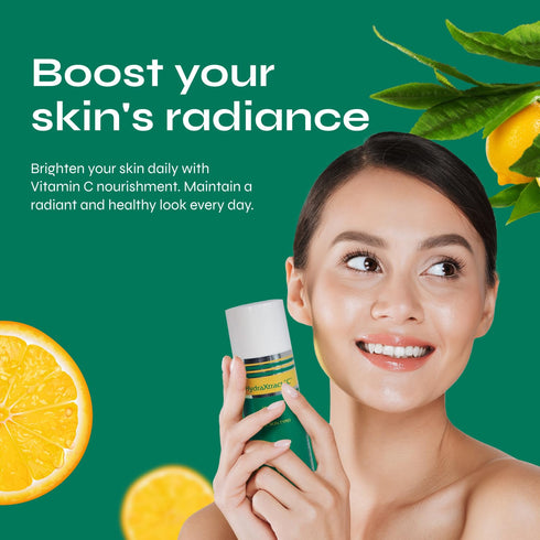 HydraXtract Vitamin C Moisturizer - Decreases Aging, Improves Skin Smoothness & Firmness, 1.7 oz