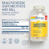 Solaray Magnesium Asporotate 400 mg, Chelated Magnesium Supplement for Bone Health and Muscle Support