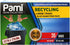 PAMI Recycling Tall 13-Gallon Kitchen Drawstring Trash Bags, Extra-Strong Plastic Garbage Bags, Blue 35 Pack