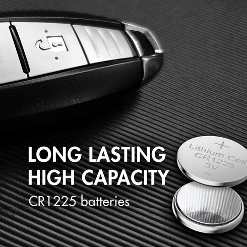 Tenergy 3 CR1225, 5 Count Volt Battery Button Cell Batteries, Ideal for Thermometers, Key Fobs, Laser Pointers, Medical