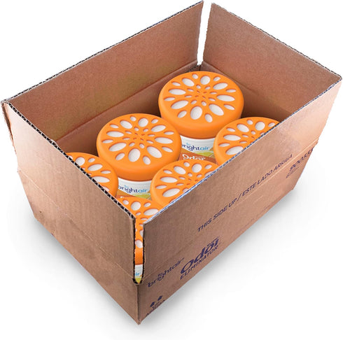 Bright Air 14 oz. Super Odor Eliminator, Mandarin Orange and Fresh Lemon Scent, Case of 6, Lasts Up to 90 Days