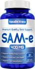 SAM-E Supplement 400mg, Easy Absorption S-Adenosyl-L-Methionine for Bone and Mood Support, 90 Day Supply