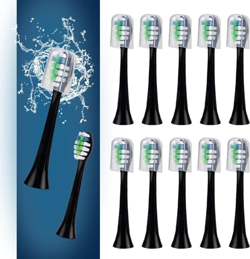 Mullburry 12 Pack Replacement Toothbrush Heads Compatible with fairywill P11 T9 Electric Toothbrush,