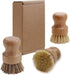 Set, 3 Pack Wooden Dish Scrub Brush - Natural Fiber Kitchen Dish Scrubber for Cleaning Pots, Sink, Tableware