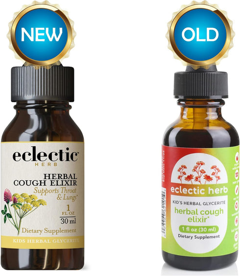 Eclectic Institute Kids Herbal Cough Elixir, Black Cherry Flavored, 1 fl oz
