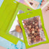 100 Pcs Resealable Mylar Bags with Clear Window, Foil Pouch Zipper Bags for Food Storage Supplies (7.08x10.24 inches,