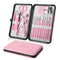Professional Manicure Set, Nail Clippers Kit for Women, 18Pcs Stainless Steel Grooming