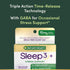 Sleep3 100% 10mg, 28 Nature's Bounty Sleep + Stress Support, Maximum Strength Drug Free Sleep Aid, Dietary Supplement