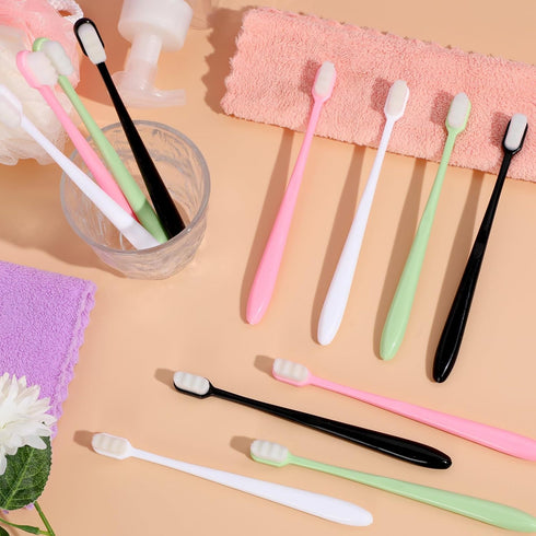 80 Pcs 7" Extra Soft Toothbrush Bulk, 20,000 Soft Bristle Manual Toothbrushes for Sensitive Teeth and Gum Comfort