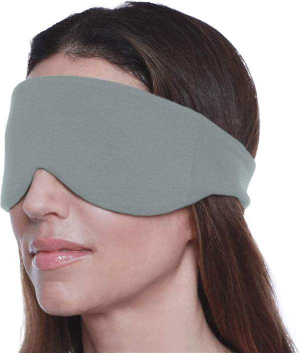 Happyluxe Escape Sleep Mask - Buttery Soft Airplane Eye Mask for Sleeping, Machine Washable, Sage Green