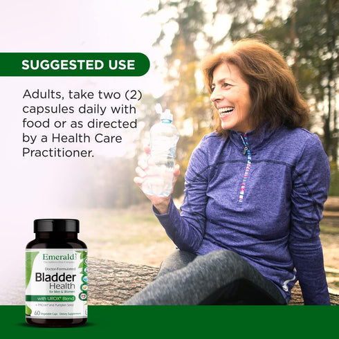 EMERALD LABS Bladder Health Supplement - Cranberry Extract with Pumpkin Seed & Horsetail, 60 Vegetable Capsules
