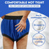 Menpol Adult Plastic Diaper Covers Waterproof, Leakproof Rubber Incontinence Pants Washable, High Waist Women Underwear
