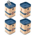 LUEXBOX 4 Pack Detachable Razor Blade Disposal Container for Used Safety Razor Blade,