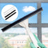 4Pcs Replacement Squeegee Rubber, 10.23'' Window Cleaning Scrubber Wiper for Glass and Shower Doors (Black+White)