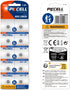 PKCELL 10Pcs LR626 377 SR626sw 1.5Volt AG4 Battery Watch Battery Alkaline Button Cell Batteries