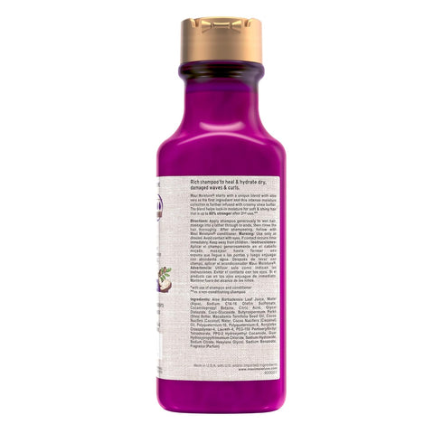Maui Moisture Heal & Hydrate Shampoo with Shea Butter, Coconut & Macadamia Oils for Curly Hair, 13 fl oz