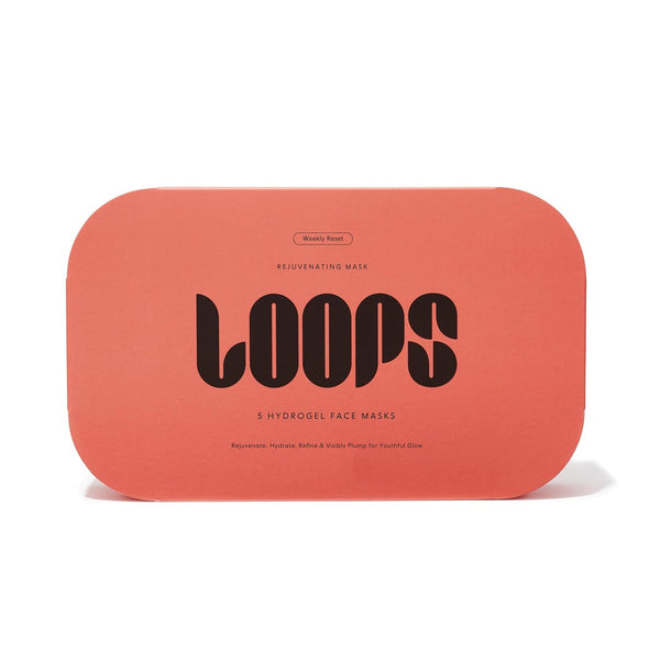 LOOPS WEEKLY RESET | 5 Pc Rejuvenating Hydrogel Face Mask Kit, Hydrate, Refine, and Visibly Plump for Youthful Glow