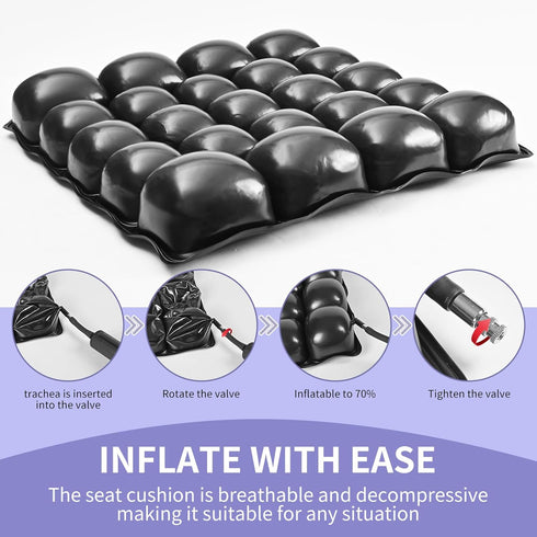 Makrozoia 17 17 Inches Cushions for Pressure Sores on Buttocks - x Wheelchair Cushion for Pressure Relief - Inflatable