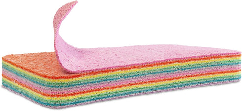 Eurow 12-Layer Microfiber Sponge Block for Cleaning & Drying, Multi-Color