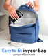 Travel Pill Organizer, Airtight Medicine Case for Traveling, Portable Pharmacy Box with Labels, 8 Compartment Holder