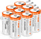TEMIBATT Rechargeable C Batteries 1.5V 4100mWh Li-ion Battery Pack - 8 Count, High