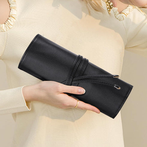 MSQ Makeup Brush Bag - Travel Makeup Brush Case, Portable Roll Up Brush Storage Bag for Makeup Brushes and Cosmetic